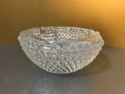 Vintage Clear Glass Hobnail Chunky Ashtray