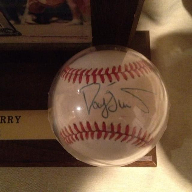 Darryl Strawberry, signed photo and ball